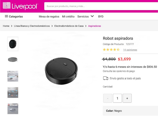 Robot Aspira, Barre, Trapea MENOS DE MITAD DE PRECIO- 25 cms llega a las esquinas