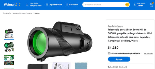 Telescopio portátil BARATÍSIMO MENOS MITAD DE PRECIO