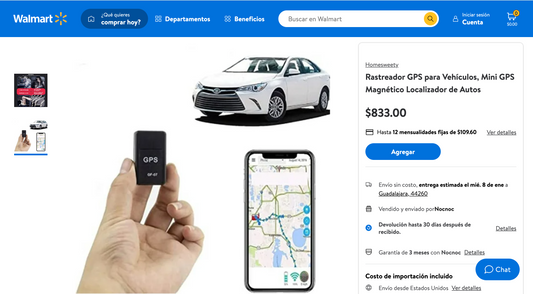BARATÍSIMO Rastreador GPS para Carro, MENOS MITAD DE PRECIO - NUEVO